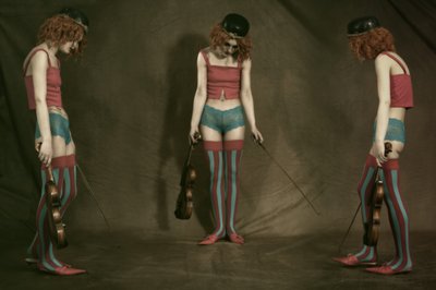 Tre melankoliska violinister av Christine von Diepenbroek