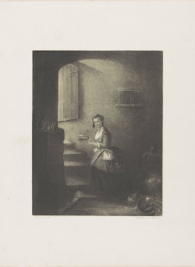 Kvinna med råttfälla av Christoffel Bisschop