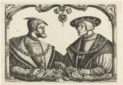 Karl V och Ferdinand I av Christoffel Bockstorffer