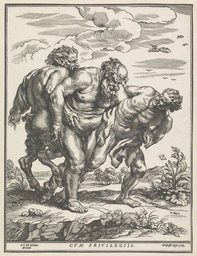 Dronken Silenus av Christoffel Jegher