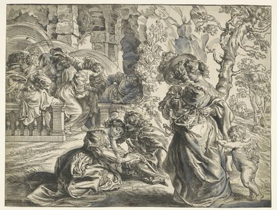 Love Garden (höger blad) av Christoffel Jegher