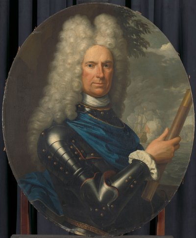 Porträtt av konteramiral Arent van Buren av Christoffel Lubienitzki