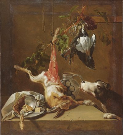 Jakthund och vilt av Christoffel Puytlinck