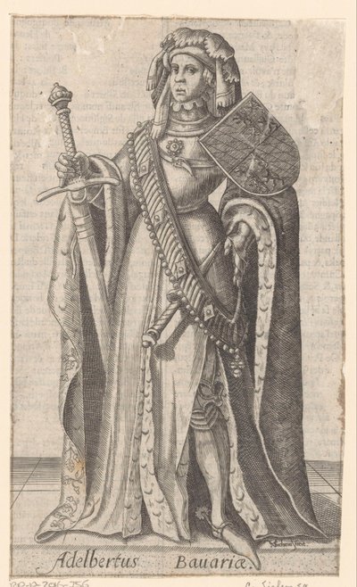 Porträtt av Albrecht van Beieren, greve av Holland, Hainaut och Zeeland av Christoffel van Sichem (I)