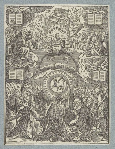 Tillbedjan av Guds lamm av Christoffel van Sichem (II)