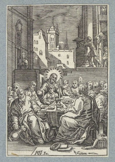 Sista måltiden av Christoffel van Sichem (II)