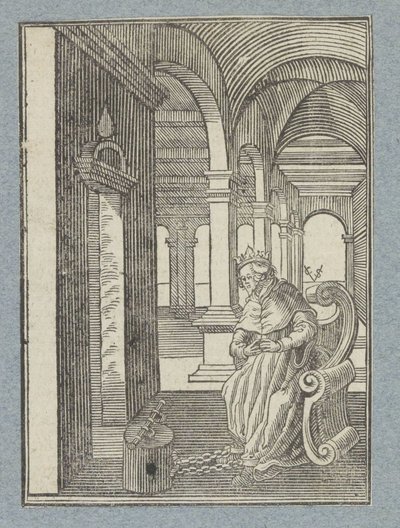 Manasse i fängelse av Christoffel van Sichem (II)