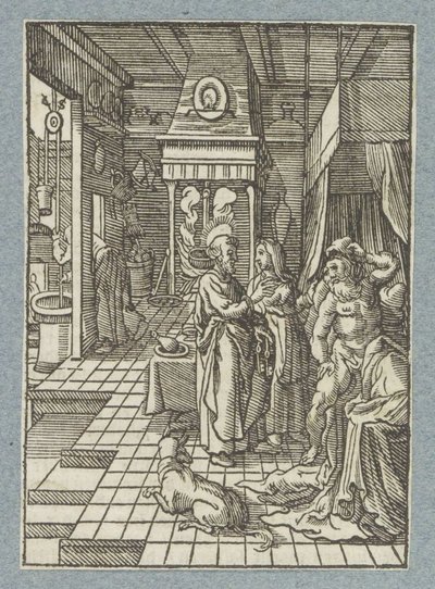 Peter dödar Aeneas av Christoffel van Sichem (II)