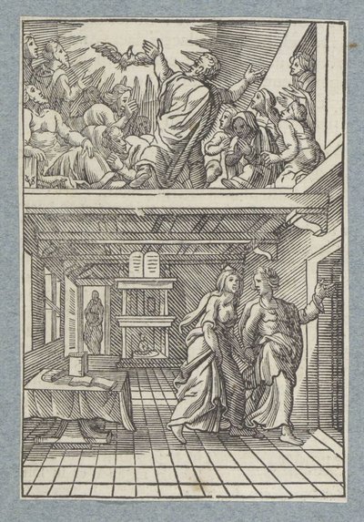 Den helige Andes utgjutelse av Christoffel van Sichem (II)