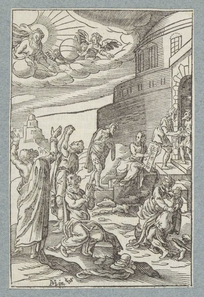 Förlåt oss våra skulder, liksom vi också har förlåtit dem som är skyldiga oss av Christoffel van Sichem (II)