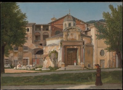 En del av Via Sacra i Rom (kyrkan för de heliga Cosmas och Damian) av Christoffer Wilhelm Eckersberg