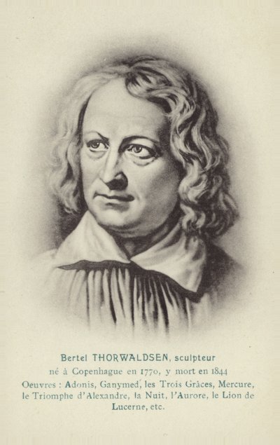 Bertel Thorvaldsen, dansk skulptör av Christoffer Wilhelm Eckersberg