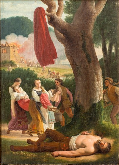 Hagbard och Signe, före 1820. av Christoffer Wilhelm Eckersberg