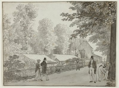 Relais, Avenue des Champs-Élysées, Paris (framsidan); Scen från Odysseus liv (baksida) av Christoffer Wilhelm Eckersberg
