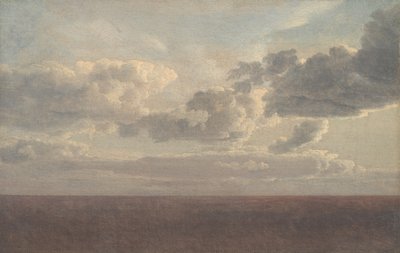 Studie av moln över havet av Christoffer-Wilhelm Eckersberg