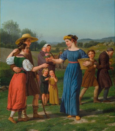 "Jungfrun från fjärran" Från dikten av Schiller av Christoffer Wilhelm Eckersberg