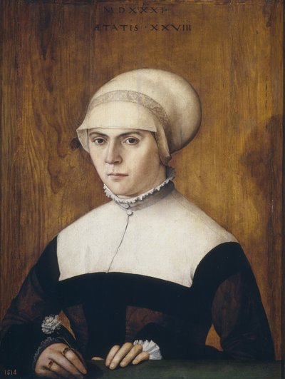 Hustru till Jörg Zörer, vid 28 års ålder 1531 av Christoph Amberger