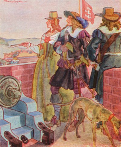 Spaziergang auf den Festungswällen von Christophe (1856-1945)