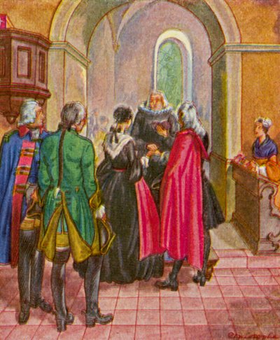 Bürgertrauung in Augsburg von Christophe (1856-1945)