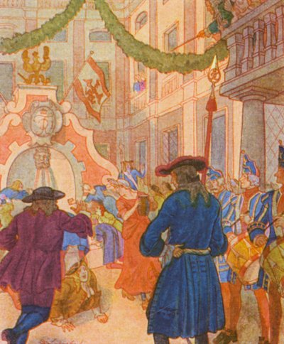 Weinbrunnen und Ochse von Christophe (1856-1945)