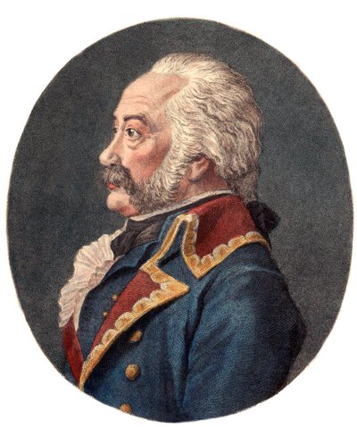 Porträtt av Adam Philippe, jarl av Custine (1740 - 1793), fransk general. av Christophe Guerin