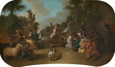 Singerie: The Concert, c. 1739. av Christophe Huet