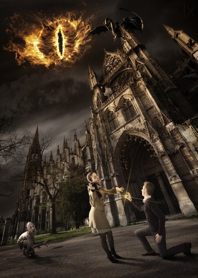 Episk katedral – mörk fantasy av Christophe Kiciak