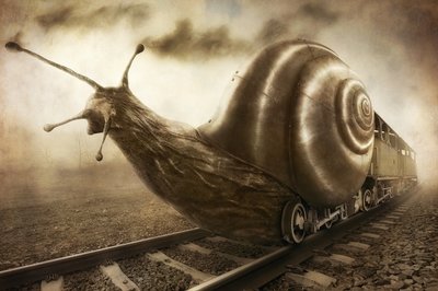 Steampunk-snigeltåget av Christophe Kiciak