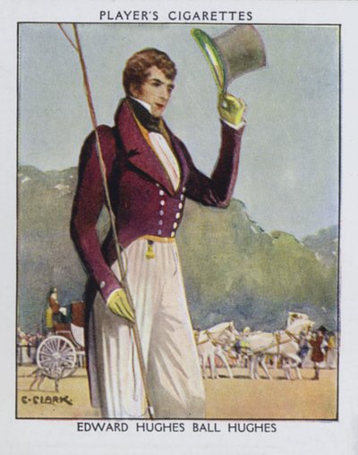 Edward Hughes Ball Hughes (färg litho) av Christopher (after) Clark