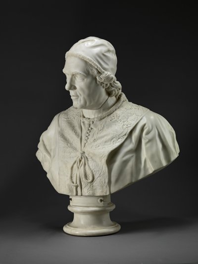 Påve Clemens XIV (1705-74) c.1772-76 (marmor) av Christopher (attr.to) Hewetson