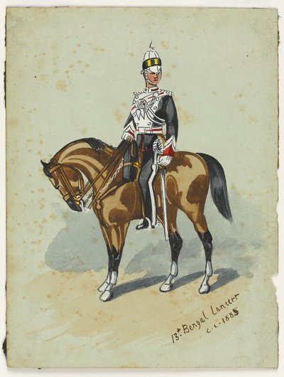 13:e Bengal Lancers, cirka 1914 av Christopher Clark