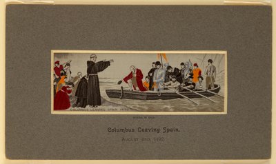 vävt siden av Christopher Columbus