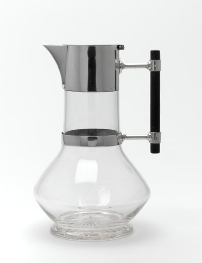 Kanna (glas, silver & teak) av Christopher Dresser