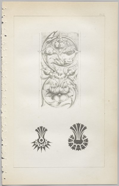 Konsten att dekorativ design: med en bilaga, som visar de timmar på dygnet då blommor öppnar, publicerad av Day & Son, London, 1862 av Christopher Dresser