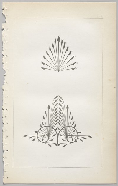 Konsten att dekorativ design: med en bilaga, som visar de timmar på dygnet då blommor öppnar, publicerad av Day & Son, London, 1862 av Christopher Dresser