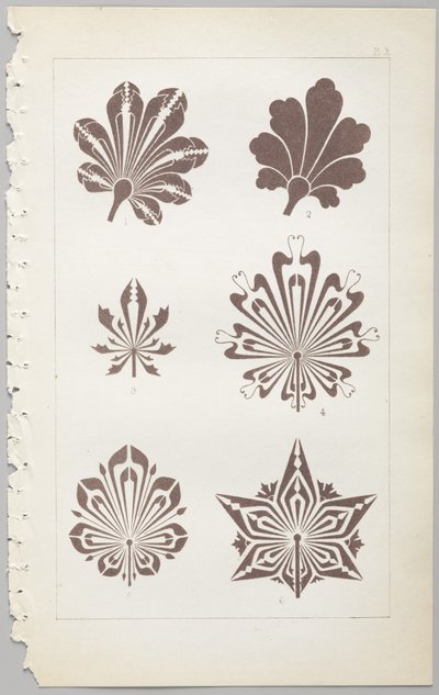 Konsten att dekorativ design: med en bilaga, som visar de timmar på dygnet då blommor öppnar, publicerad av Day & Son, London, 1862 av Christopher Dresser