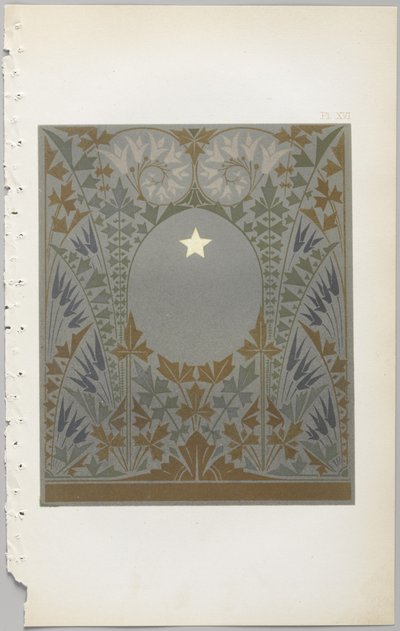 Konsten att dekorativ design: med en bilaga, som visar de timmar på dygnet då blommor öppnar, publicerad av Day & Son, London, 1862 av Christopher Dresser