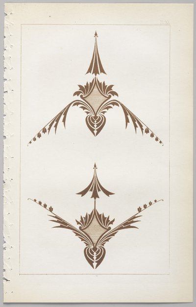 Konsten att dekorativ design: med en bilaga, som visar de timmar på dygnet då blommor öppnar, publicerad av Day & Son, London, 1862 av Christopher Dresser