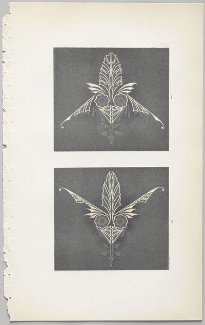 Konsten att dekorativ design: med en bilaga, som visar de timmar på dygnet då blommor öppnar, publicerad av Day & Son, London, 1862 av Christopher Dresser