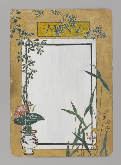 Meny med bambu (wc på papper) av Christopher Grant La Farge