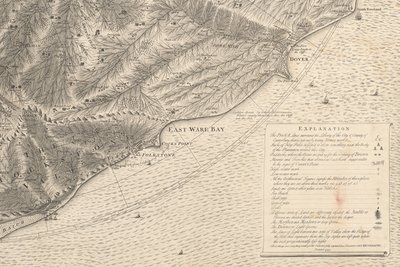Ett nytt filosofiskt korografiskt diagram över East-Kent av Christopher Packe