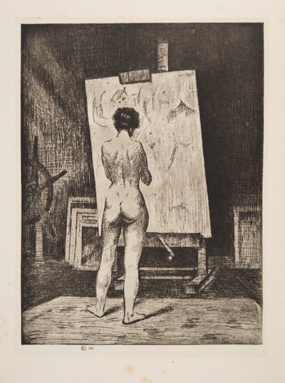 The Connoisseur, pub. 1922. av Christopher Richard Wynne Nevinson