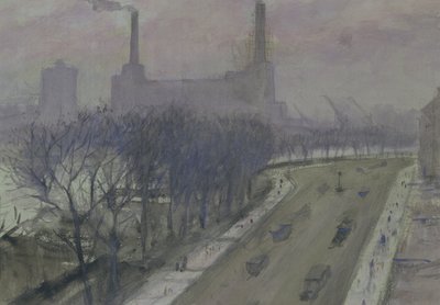 Battersea Power Station, c.1935 av Christopher Richard Wynne Nevinson