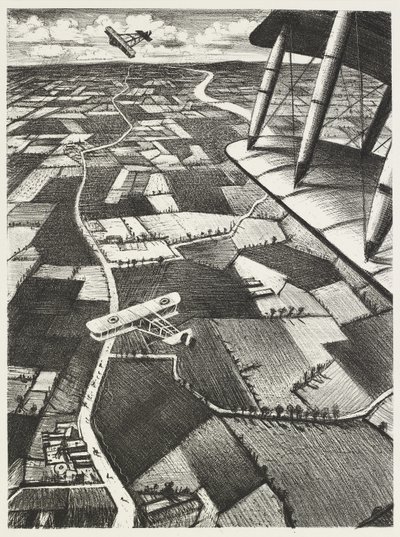 I luften, 1917 av Christopher Richard Wynne Nevinson
