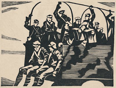 Lastbilshoppare, 1919 av Christopher Richard Wynne Nevinson