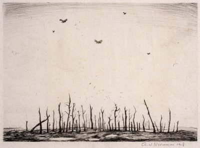 That Cursèd Wood, 1918 (torrnål) av Christopher Richard Wynne Nevinson