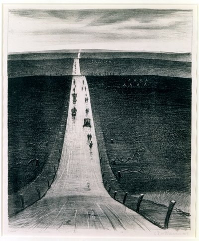 Vägen från Arras till Bapaume, 1918 av Christopher Richard Wynne Nevinson
