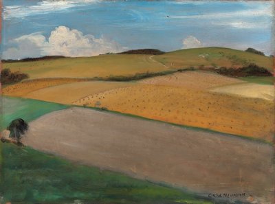 The Trundle at Goodwood, 1930-talet av Christopher Richard Wynne Nevinson