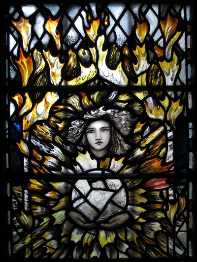 Ärkeängeln St Uriel, Canterbury Cathedral av Christopher Whall