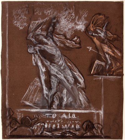 Figurstudie för ett krigsminnesmärke, c1920. av Christopher Williams